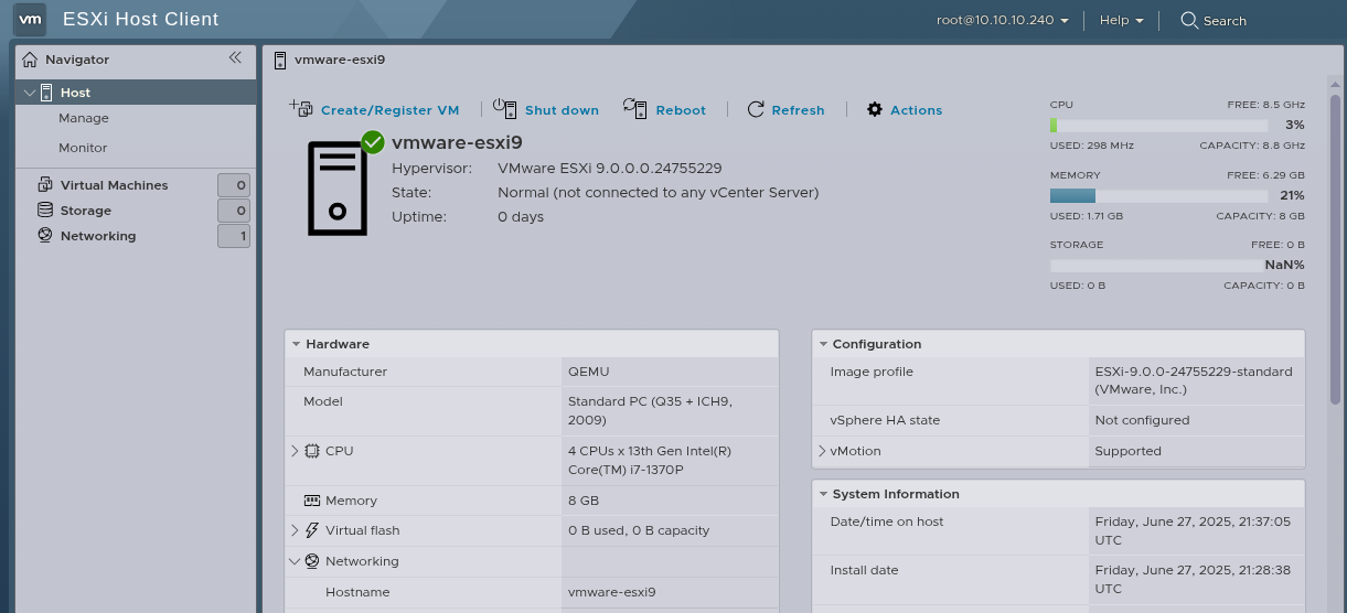 VMware ESXi 9.0集成新旧NVMeUSB网卡驱动镜像下载截图1