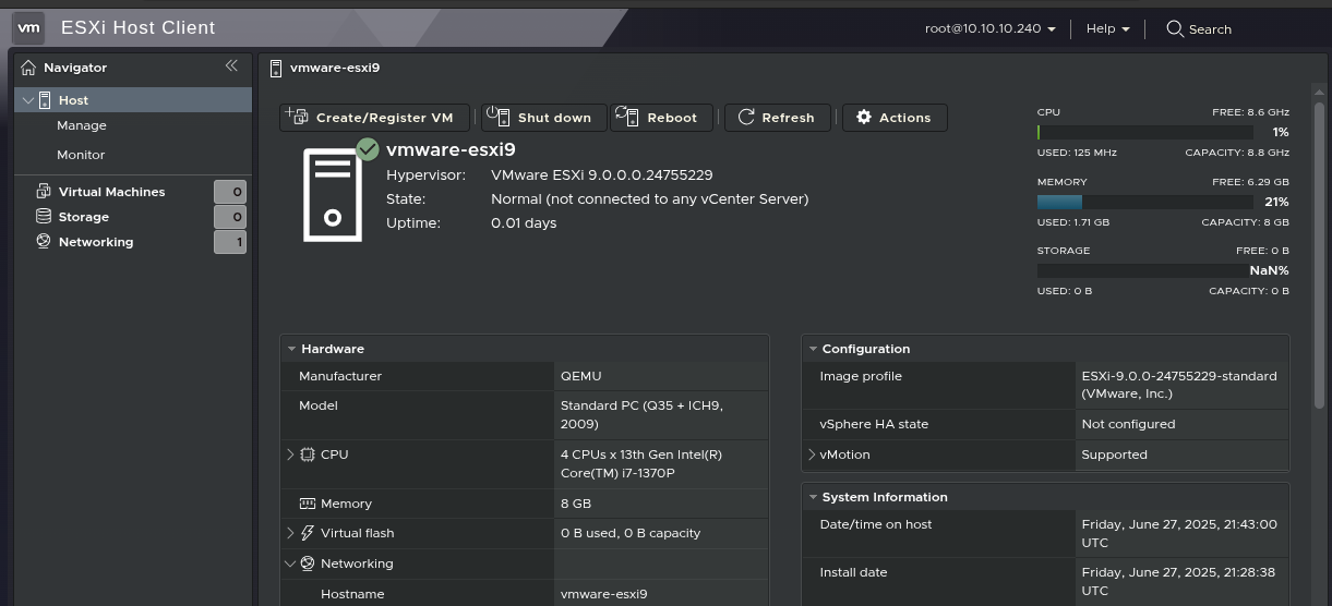 VMware ESXi 9.0集成新旧NVMeUSB网卡驱动镜像下载截图1
