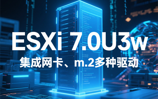 VMware ESXi 7.0U3w 镜像包下载（集成网卡、m.2等多种驱动）