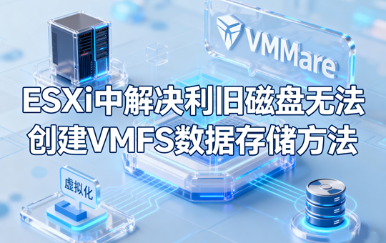 ESXi中解决利旧磁盘无法创建VMFS数据存储方法