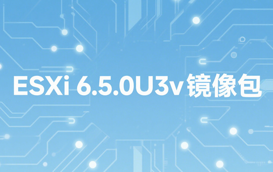 VMware ESXi 6.5.0U3v官方镜像下载