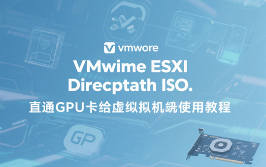 VMware ESXi DirectPath I/O 直通GPU卡给虚拟机使用教程