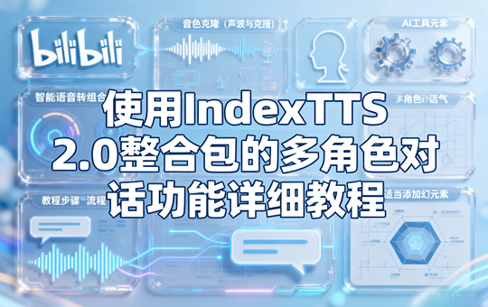 使用IndexTTS 2.0整合包的多角色对话功能详细教程