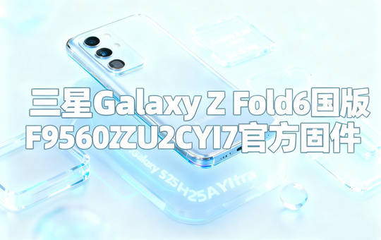 三星Galaxy Z Fold6国行版F9560ZCU2CYI7官方五件套固件下载