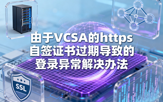 由于VCSA的https自签证书过期导致的登录异常解决办法