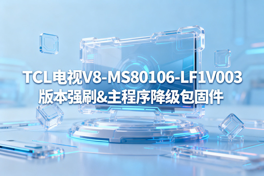 TCL电视V8-MS80106-LF1V003版本强刷&主程序降级包固件下载