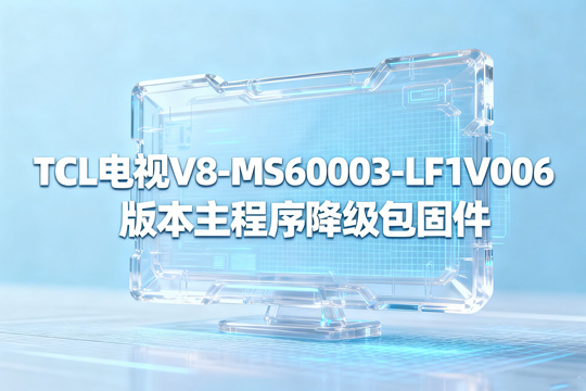 TCL电视V8-MS60003-LF1V006版本主程序降级包固件下载