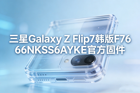 三星Galaxy Z Flip7韩版F766NKSS6AYKE官方五件套固件下载