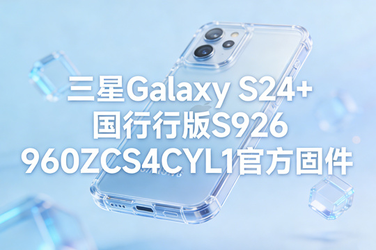 三星Galaxy S24+国行版S9260ZCS4CYL1官方五件套固件下载