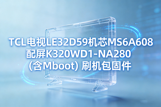TCL电视LE32D59机芯MS6A608配屏K320WD1-NA280(含Mboot)强刷升机包固件下载