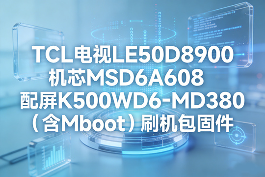 TCL电视LE50D8900机芯MSD6A608配屏K500WD6-MD380(含Mboot)强刷升机包固件下载