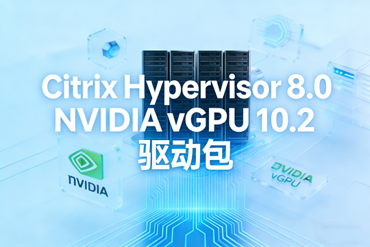 NVIDIA vGPU 10.2 for Citrix Hypervisor 8.0 下载|完整 vGPU 驱动套件(含虚拟机驱动)