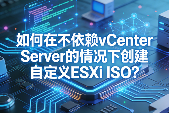 如何在不依赖 vCenter Server 的情况下创建自定义 ESXi ISO?