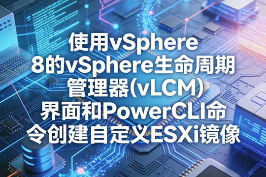 使用 vSphere 8 的 vSphere 生命周期管理器(vLCM)界面和 PowerCLI 命令创建自定义 ESXi 镜像