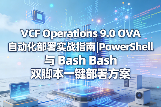 VCF Operations 9.0 OVA 自动化部署实战指南|PowerShell 与 Bash 双脚本一键部署方案