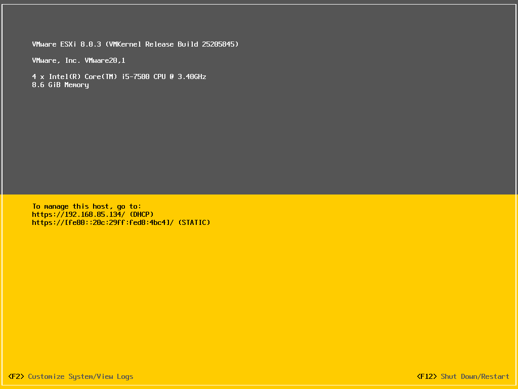 VMware ESXi 8.0U3i官方原版镜像安装包(VMware-VMvisor-Installer-8.0U3i-25205845.x86_64.iso)下载截图1