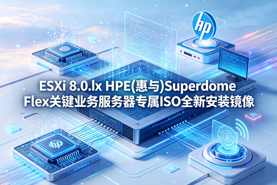 VMware ESXi 8.0.3 HPE(惠与)SuperdomeFlex平台专用官方定制ISO安装包(VMware-ESXi-8.0.3-24414501-HPE-803.0.0.12.1.0.1-SuperdomeFlex-Feb2025.iso)下载