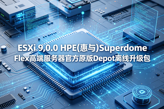 VMware ESXi 9.0.0 HPE(惠与)Superdome Flex高端服务器官方原版Depot离线升级包(VMware-ESXi-9.0.0-24755229-HPE-900.0.0.12.1.0.20-SuperdomeFlex-June2025-depot.zip)下载