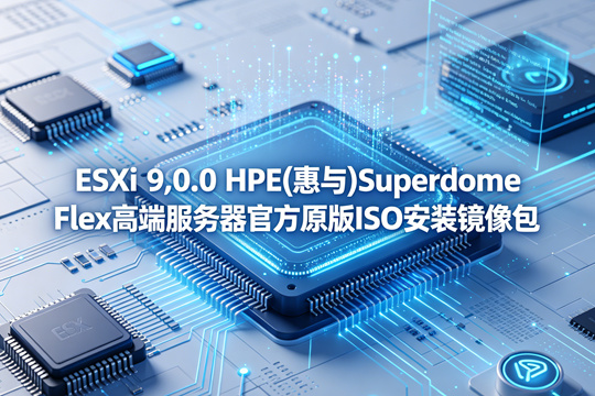 VMware ESXi 9.0.0 HPE(惠与)Superdome Flex高端服务器官方原版ISO安装镜像包(VMware-ESXi-9.0.0-24755229-HPE-900.0.0.12.1.0.20-SuperdomeFlex-June2025.iso)下载