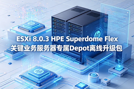 VMware ESXi 8.0.3 HPE(慧与)Superdome Flex平台专用官方定制Depot离线升级包(VMware-ESXi-8.0.3-24414501-HPE-803.0.0.12.1.0.1-SuperdomeFlex-Feb2025-depot.zip)下载