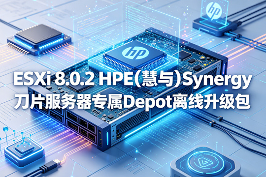 VMware ESXi 8.0.2 HPE(慧与)Synergy刀片服务器专属官方定制Depot离线升级包(VMware-ESXi-8.0.2-23305546-HPE-802.0.0.11.5.5.13-Mar2024-Synergy-depot.zip)下载