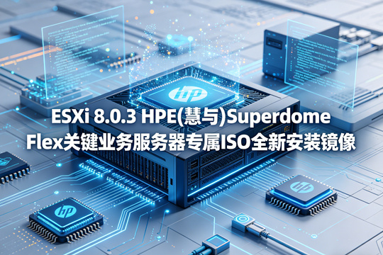 VMware ESXi 8.0.3 HPE(慧与)SuperdomeFlex平台专用官方定制ISO安装包(VMware-ESXi-8.0.3-24414501-HPE-803.0.0.12.1.0.1-SuperdomeFlex-Feb2025.iso)下载