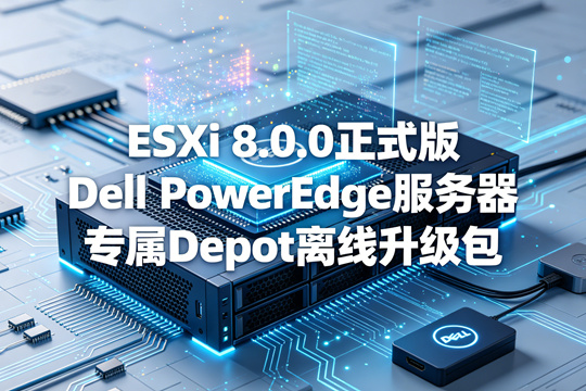 VMware ESXi 8.0.0 正式版 Dell(戴尔)PowerEdge服务器专属官方定制Depot离线升级包(VMware-VMvisor-Installer-8.0.0-21493926.x86_64-Dell_Customized-A06.zip)下载
