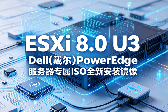 VMware ESXi 8.0 U3 Dell(戴尔)PowerEdge服务器专属官方定制ISO安装镜像(VMware-VMvisor-Installer-8.0.0.update03-25067014.x86_64-Dell_Customized-A09.iso)下载