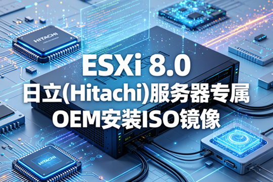 VMware ESXi 8.0 日立(Hitachi)服务器官方OEM定制ISO安装镜像(VMware-ESXi-8.0-20513097-hitachi-1102.iso)下载