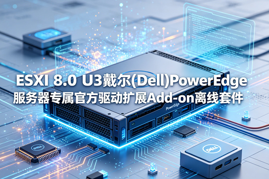 VMware ESXi 8.0.3(8.0 Update 3)戴尔(Dell)PowerEdge全系列服务器原厂定制Add-on驱动扩展包(Dell_Addon_8.0.3_A09.zip) 下载