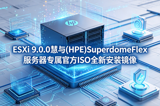 VMware ESXi 9.0.0慧与(HPE)SuperdomeFlex服务器原厂定制ISO安装镜像(VMware-ESXi-9.0.0-24755229-HPE-900.0.0.12.1.0.20-SuperdomeFlex-June2025.iso)下载