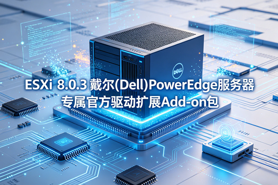 VMware ESXi 8.0.3戴尔(Dell)PowerEdge服务器原厂定制Add-on驱动扩展包(Dell_Addon_8.0.3_A09.zip)下载