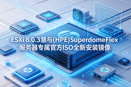 VMware ESXi 8.0.3慧与(HPE)SuperdomeFlex服务器原厂定制ISO安装镜像(VMware-ESXi-8.0.3-24414501-HPE-803.0.0.12.1.0.1-SuperdomeFlex-Feb2025.iso)下载
