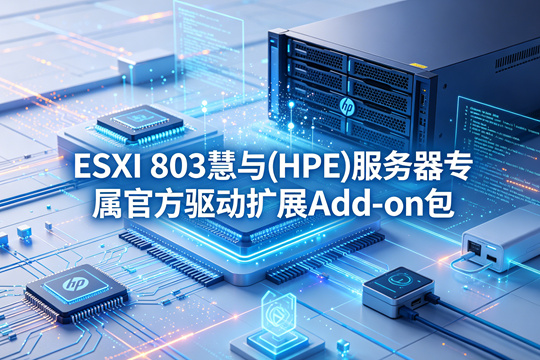 VMware ESXi 803慧与(HPE)服务器原厂定制Add-on驱动扩展包(HPE-803.0.0.12.2.0.9-oct2025-Addon-depot.zip)下载