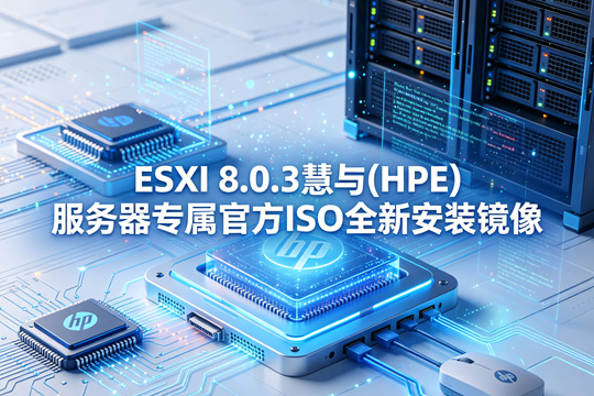 VMware ESXi 8.0.3慧与(HPE)服务器原厂定制ISO安装镜像(VMware-ESXi-8.0.3-24859861-HPE-803.0.0.12.2.0.9-oct2025.iso)下载