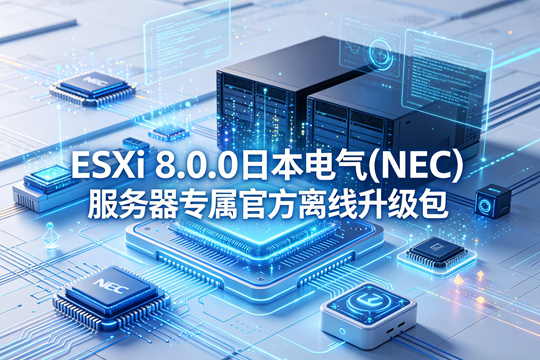 VMware ESXi 8.0.0日本电气(NEC)服务器原厂定制离线升级zip包(ESXi-8.0.0-20513097-NEC-8.0-02.zip)下载