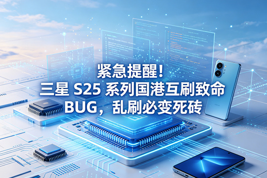 紧急提醒！三星 S25 系列国港互刷致命 BUG，乱刷必变死砖