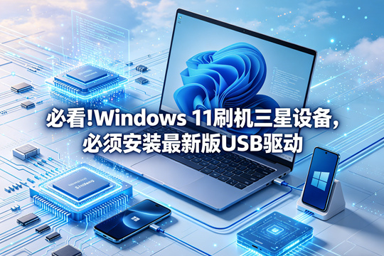 必看!Windows 11 刷机三星设备，必须安装最新版 USB 驱动