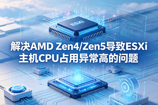 解决AMD Zen4/Zen5导致ESXi主机CPU占用异常高的问题