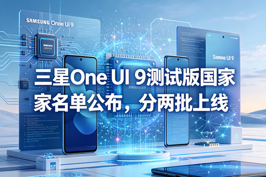 三星One UI 9测试版国家名单公布，分两批上线