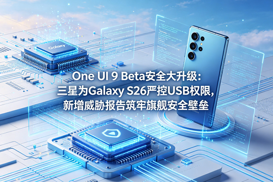 One UI 9 Beta安全大升级：三星为Galaxy S26严控USB权限，新增威胁报告筑牢旗舰安全壁垒