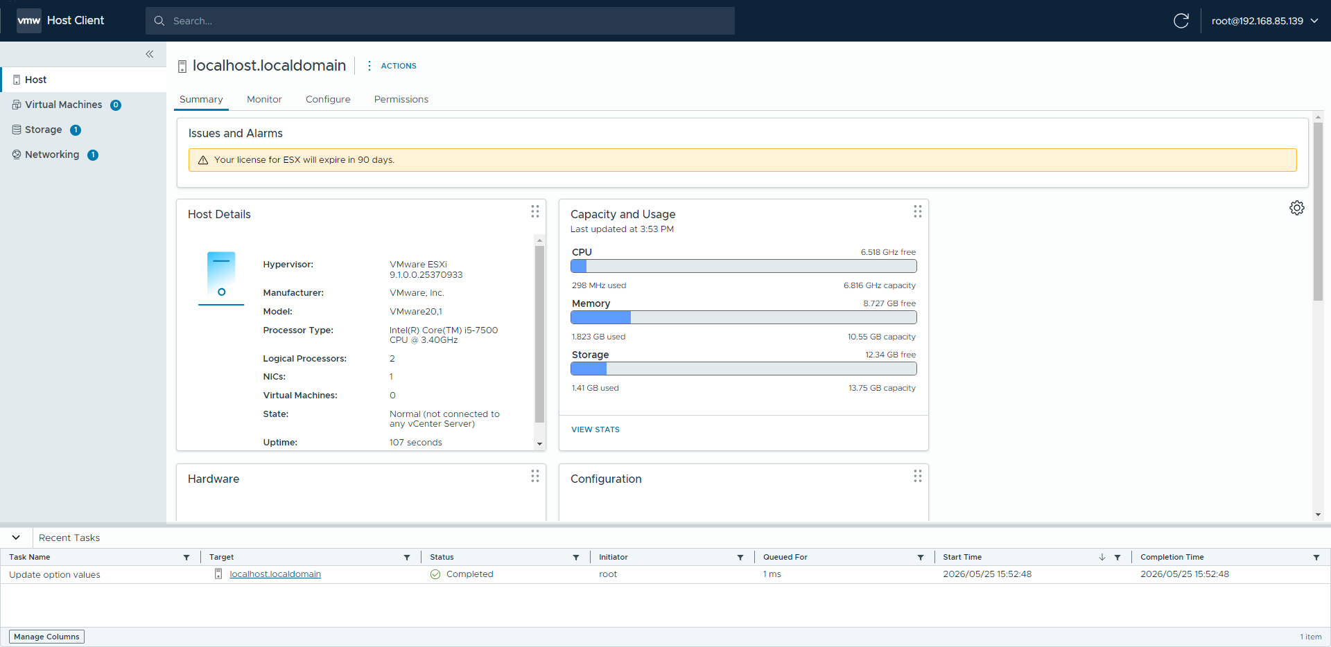VMware ESXi 9.1.0.0官方原版离线安装/升级包(VMware-ESXi-9.1.0.0.25370933-depot.zip)下载截图1