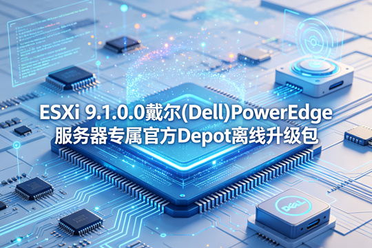 VMware ESXi 9.1.0.0戴尔(Dell)PowerEdge服务器原厂定制Depot离线升级zip包(VMware-VMvisor-Installer-9.1.0.0-25370933.x86_64-Dell-CI-A00.zip)下载