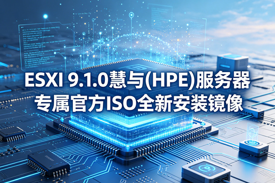 VMware ESXi 9.1.0慧与(HPE)服务器原厂定制ISO安装镜像(VMware-ESXi-9.1.0-25370933-HPE-910.0.0.12.3.0.32-may2026.iso)下载