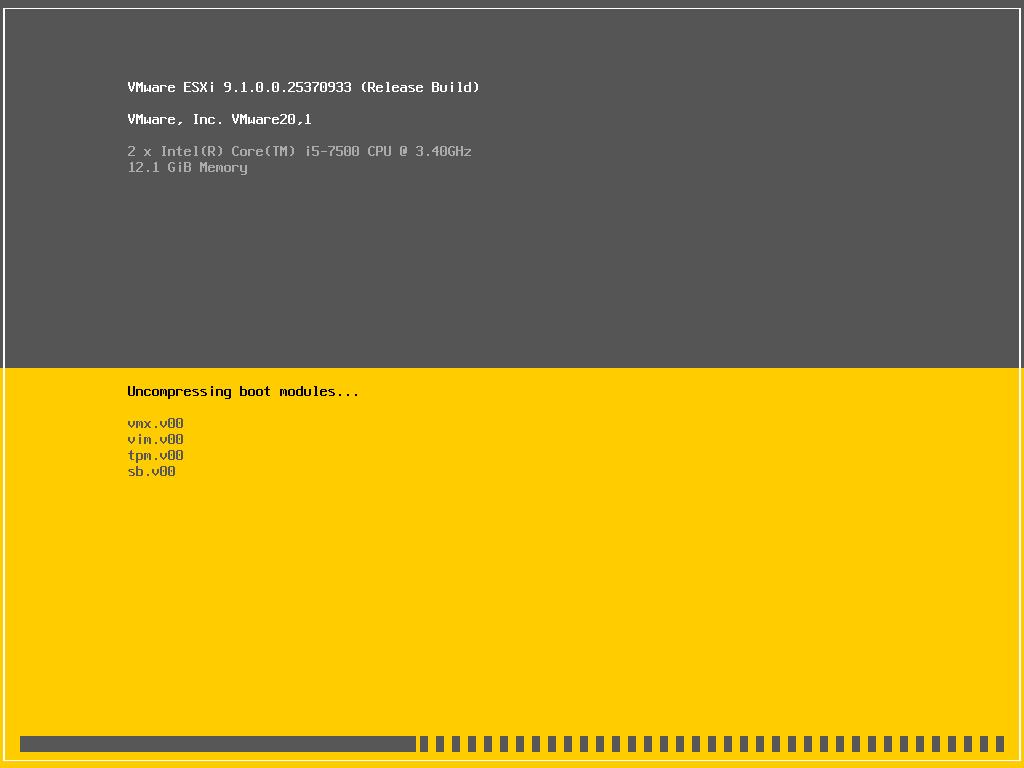 VMware ESXi 9.1.0.0100官方原版离线安装/升级包(VMware-ESXi-9.1.0.0100.25433460-depot.zip)下载截图1