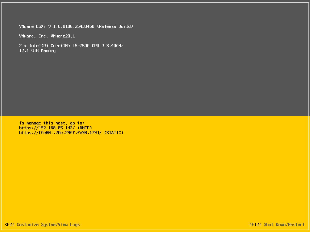 VMware ESXi 9.1.0.0100官方原版离线安装/升级包(VMware-ESXi-9.1.0.0100.25433460-depot.zip)下载截图1