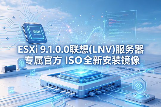 VMware ESXi 9.1.0.0联想(LNV)服务器原厂定制ISO安装镜像(VMware-ESX-9.1.0.0-25370933-LNV-S01-20260505.iso)下载