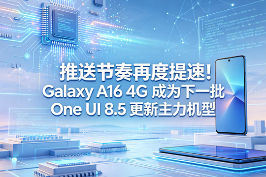 推送节奏再度提速！Galaxy A16 4G 成为下一批 One UI 8.5 更新主力机型