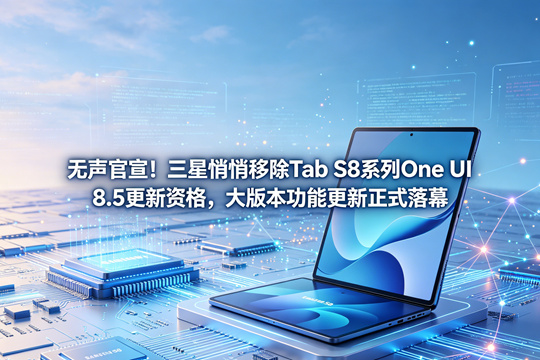 无声官宣！三星悄悄移除 Tab S8 系列 One UI 8.5 更新资格，大版本功能更新正式落幕