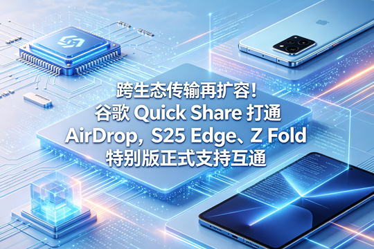 跨生态传输再扩容！谷歌 Quick Share 打通 AirDrop，S25 Edge、Z Fold 特别版正式支持互通